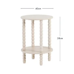 Mei 2 Tier Round Side Table
