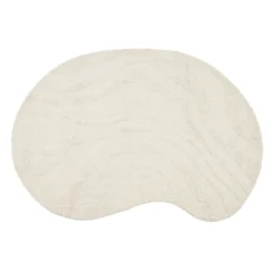 Melibee Curved Wool Cotton Floor Rug