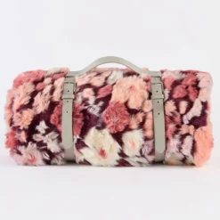 Mila Floral Faux Fur Jacquard Throw