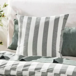 Milah Green Stripe European Pillowcase