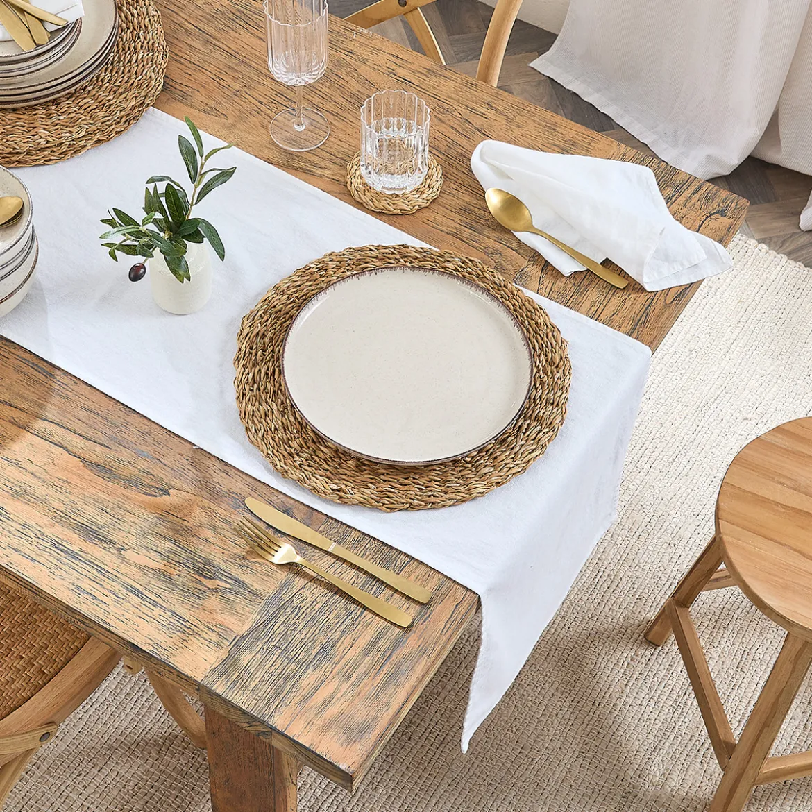 Milan Linen Cotton Table Runner