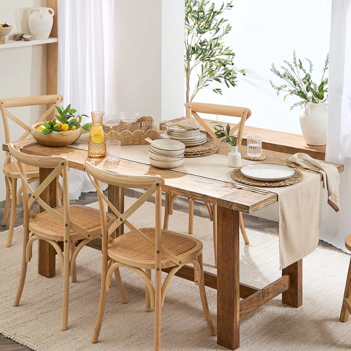 Milan Linen Cotton Table Runner