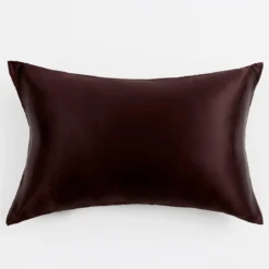 Mocha Brown Mulberry Silk Plain Pillowcase