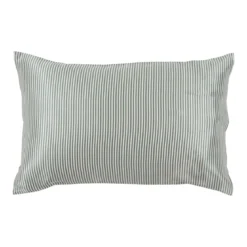 Mulberry Silk Green Striped Pillowcase