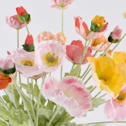 Multi Colour Wild Poppy Artificial Flower Bouquet