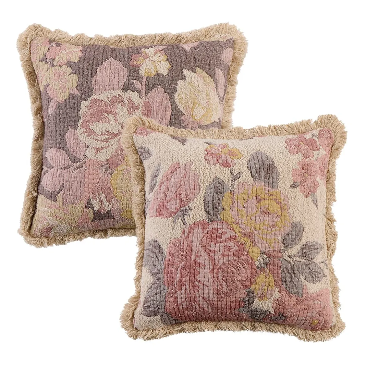 Nara Floral Boucle Reversible Cushion