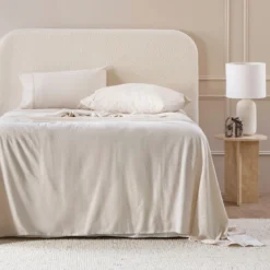 Natural Cotton Flannelette Sheet Set