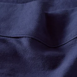 Navy Cotton Flannelette Sheet Set