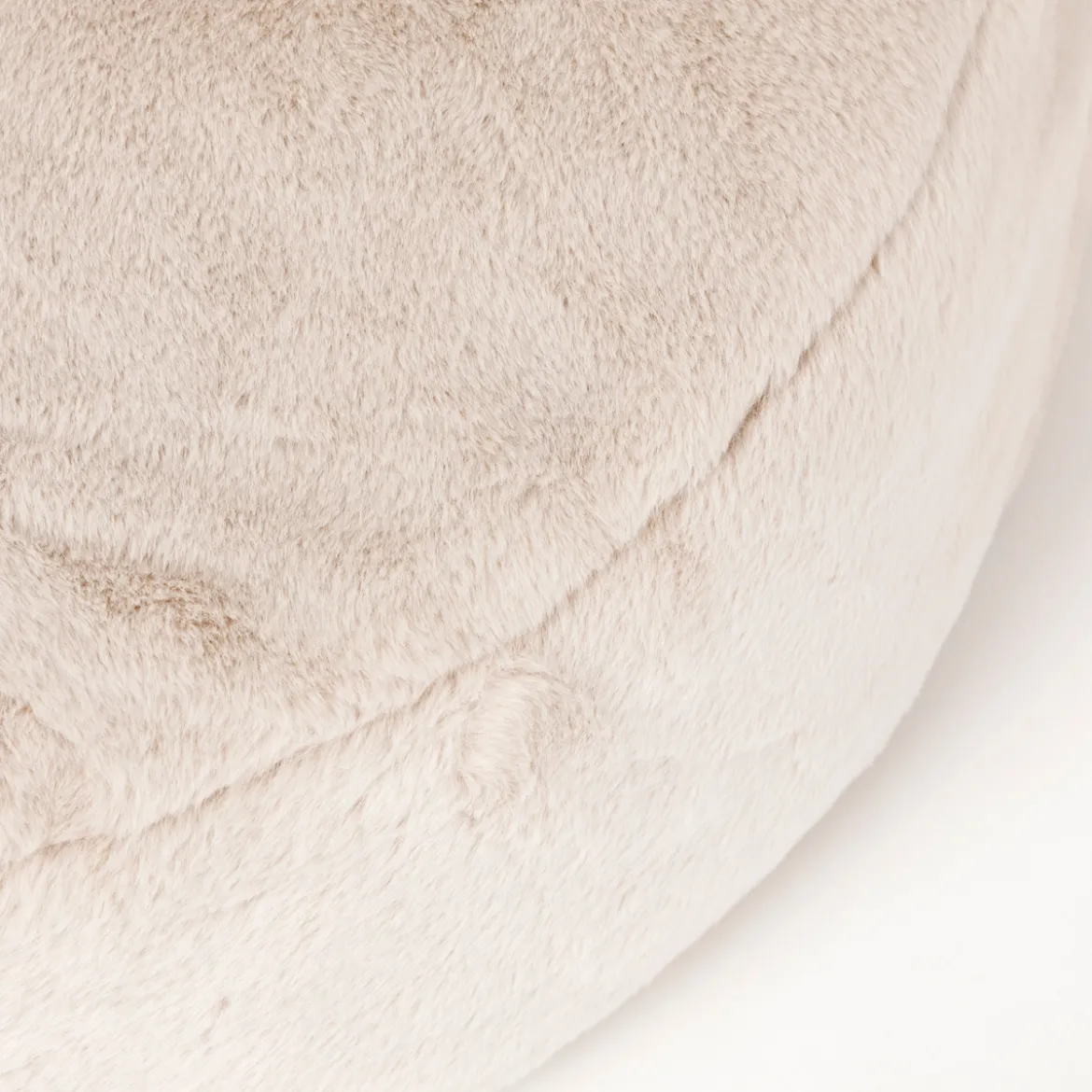 Nevada Faux Fur Round Floor Cushion