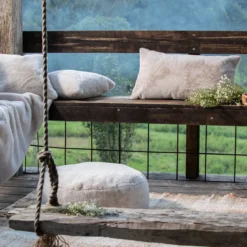Nevada Faux Fur Round Floor Cushion