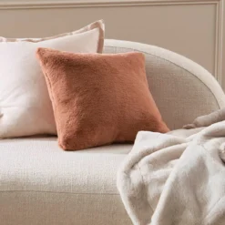 Nevada Faux Fur Square Cushion