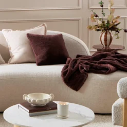 Nevada Faux Fur Square Cushion