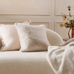 Nevada Faux Fur Square Cushion
