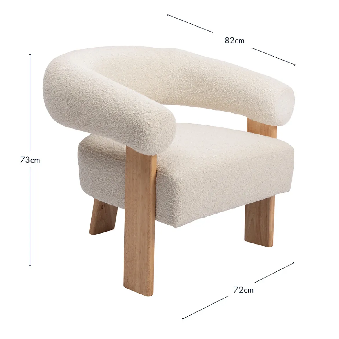Ollie Boucle Occasional Chair