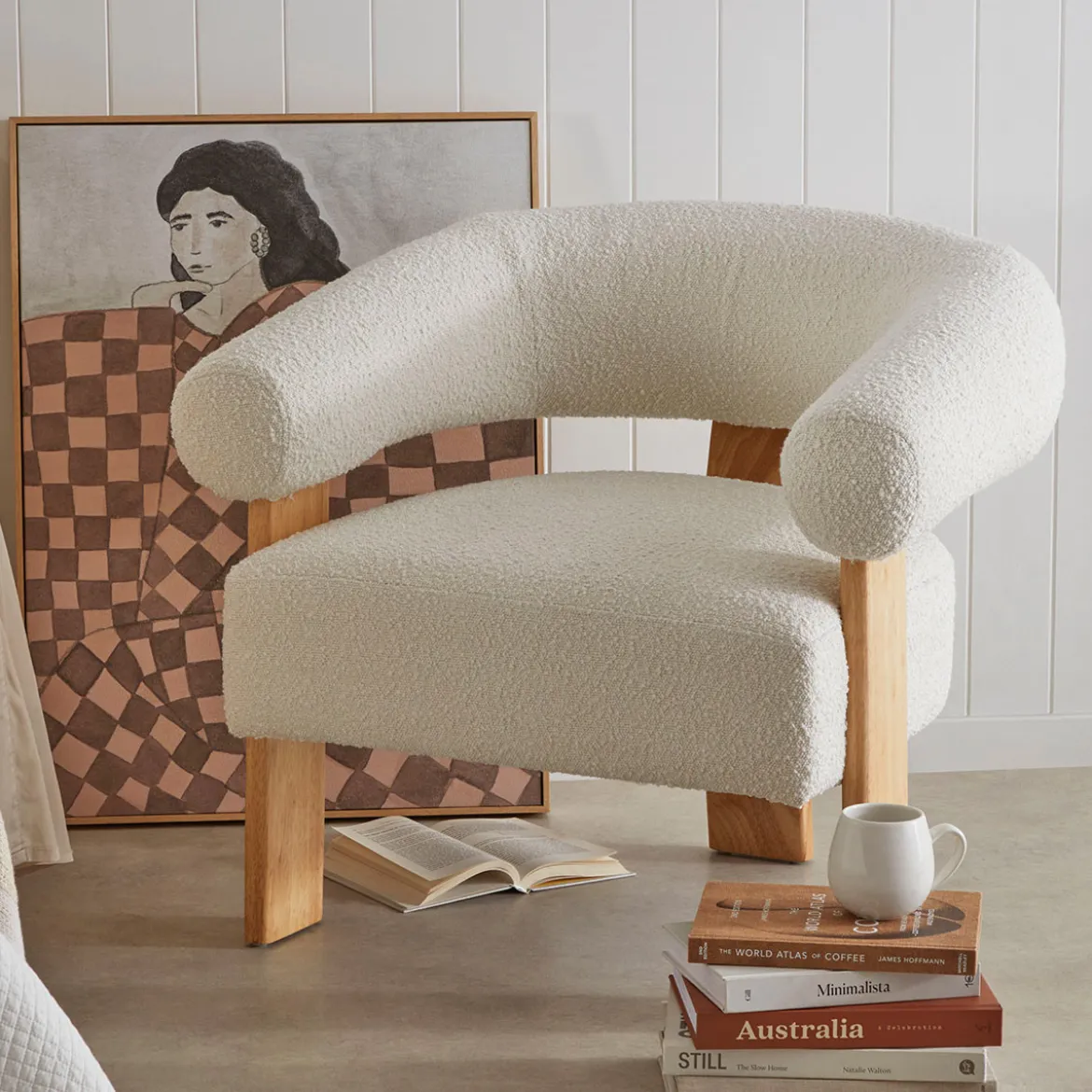 Ollie Boucle Occasional Chair