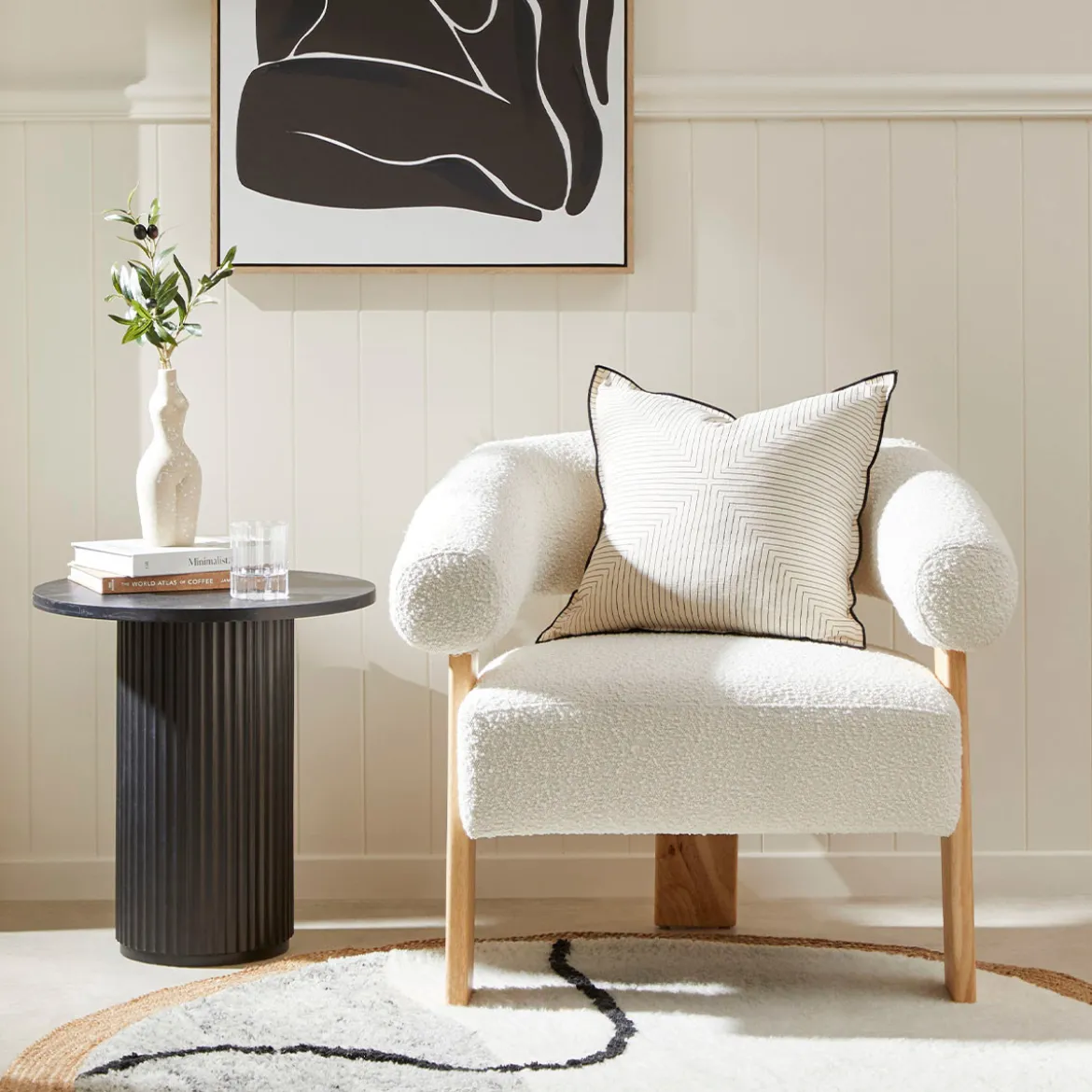 Ollie Boucle Occasional Chair