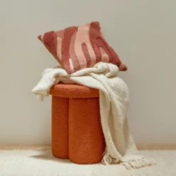 Ollie Boucle Ottoman