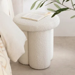 Ollie Boucle Ottoman