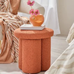 Ollie Boucle Ottoman
