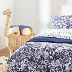 Orello Reversible Jungle/Spot Quilt Cover Set