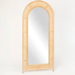 Otto Rattan Arch Floor Mirror