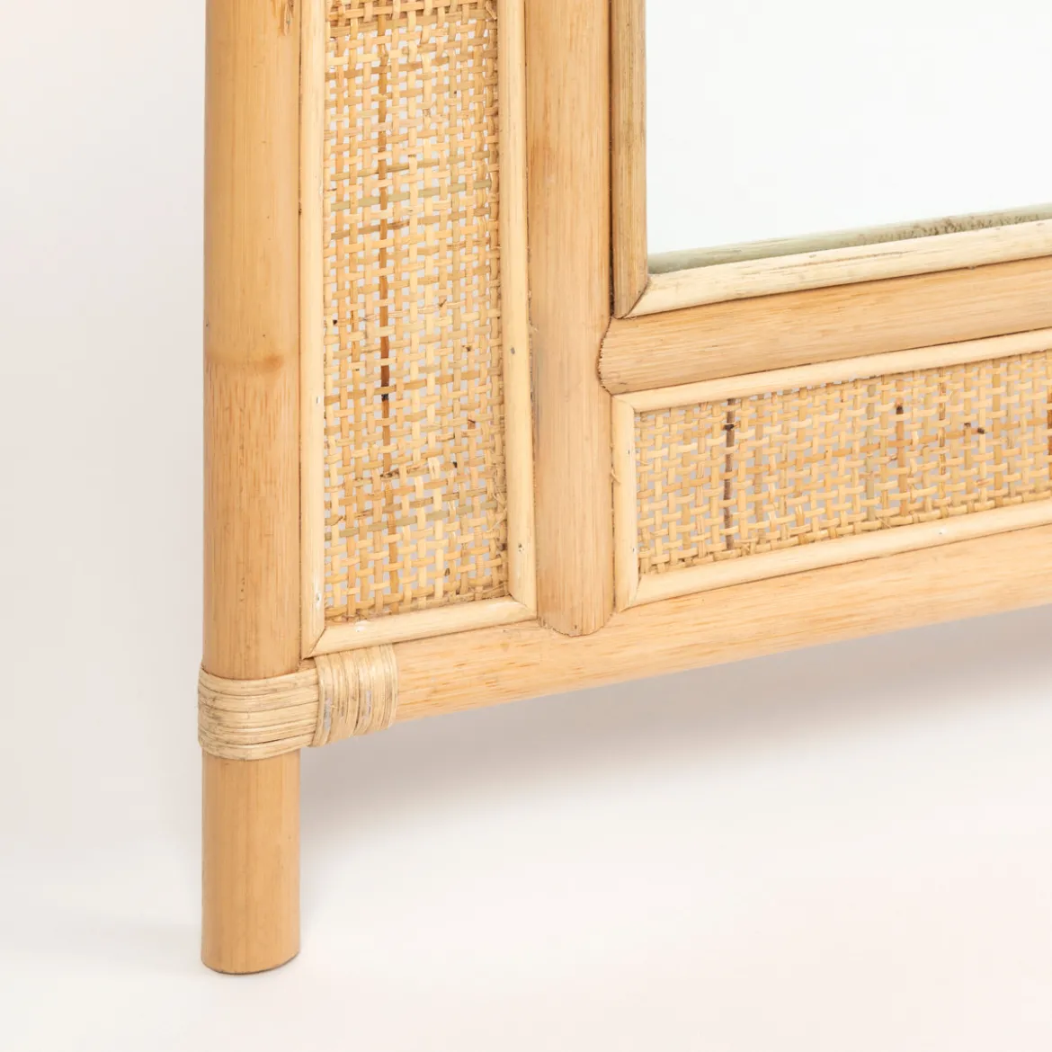 Otto Rattan Arch Floor Mirror
