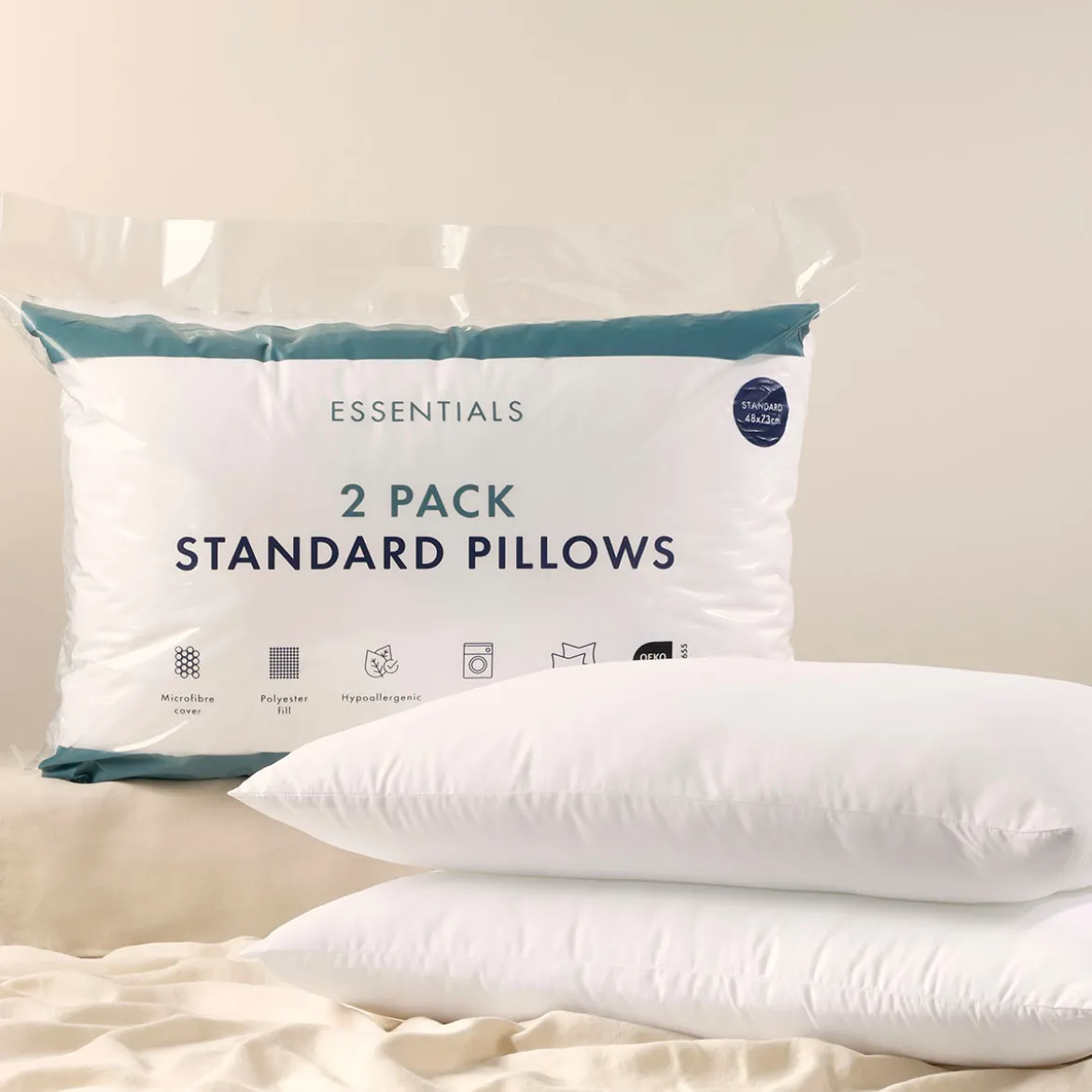 2 Pack Standard Pillows