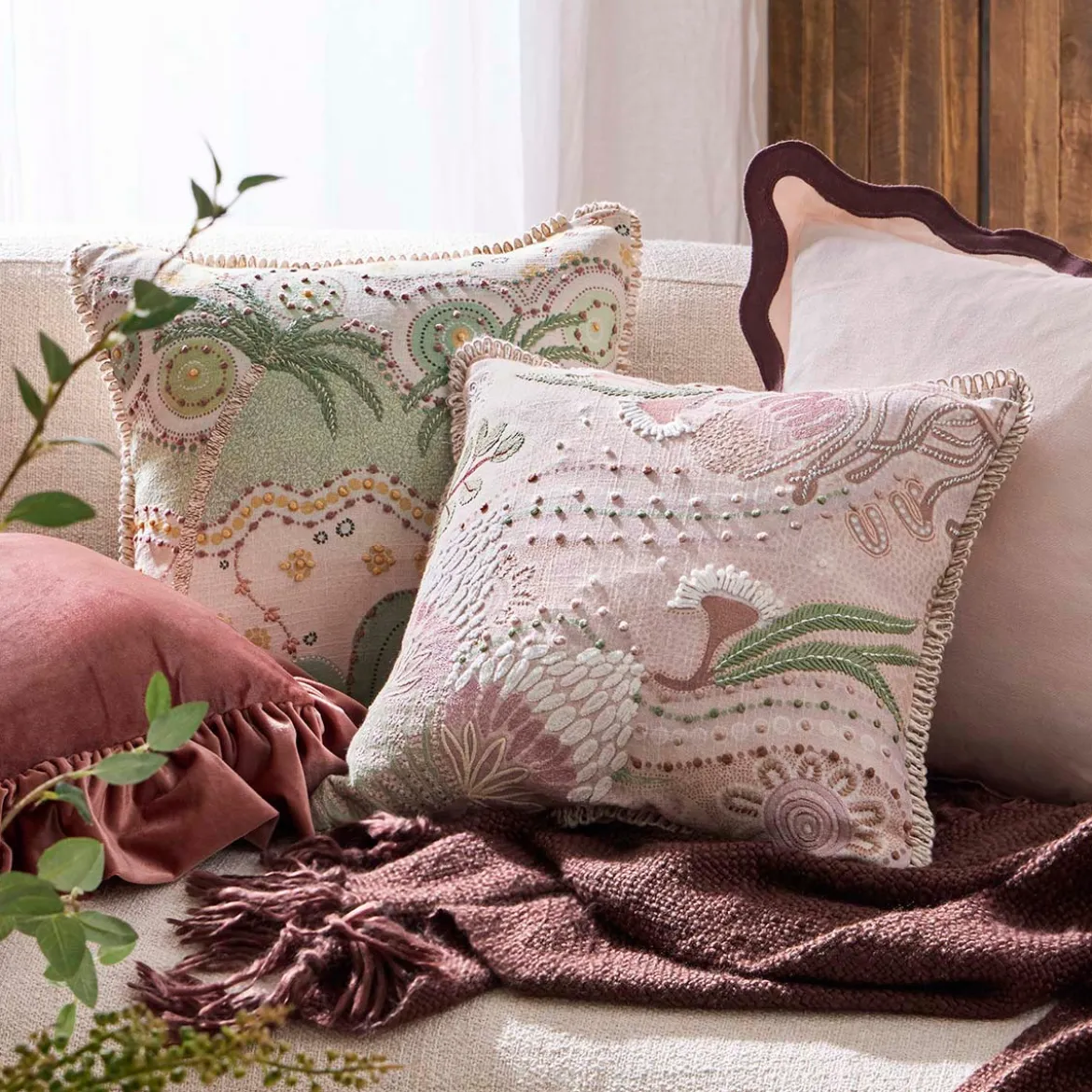 Paths of Rest by Domica Hill Embroidered Cushion