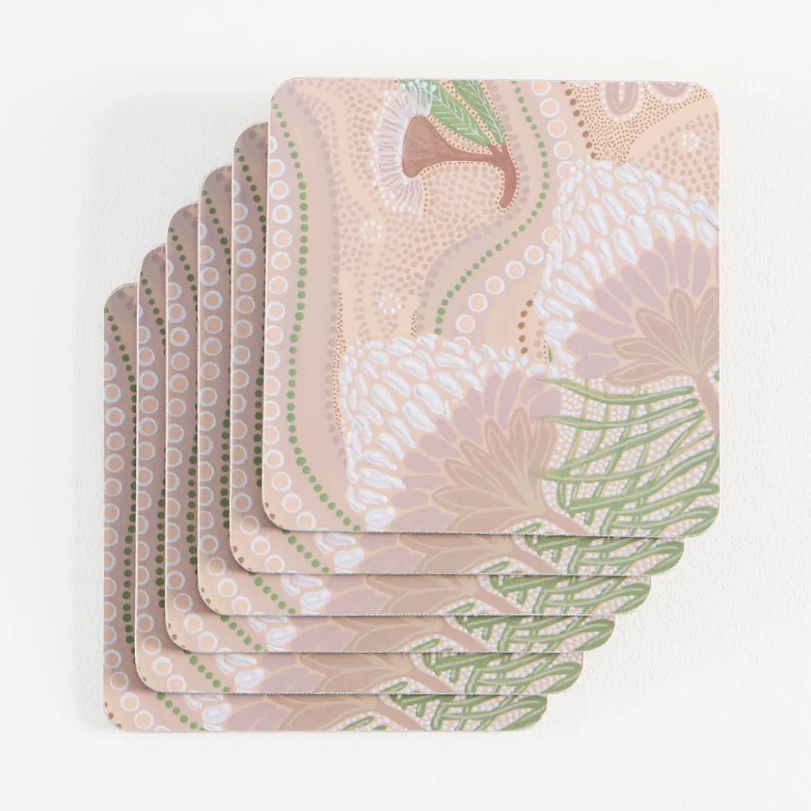 Paths of Rest Cork Coaster Set of 6