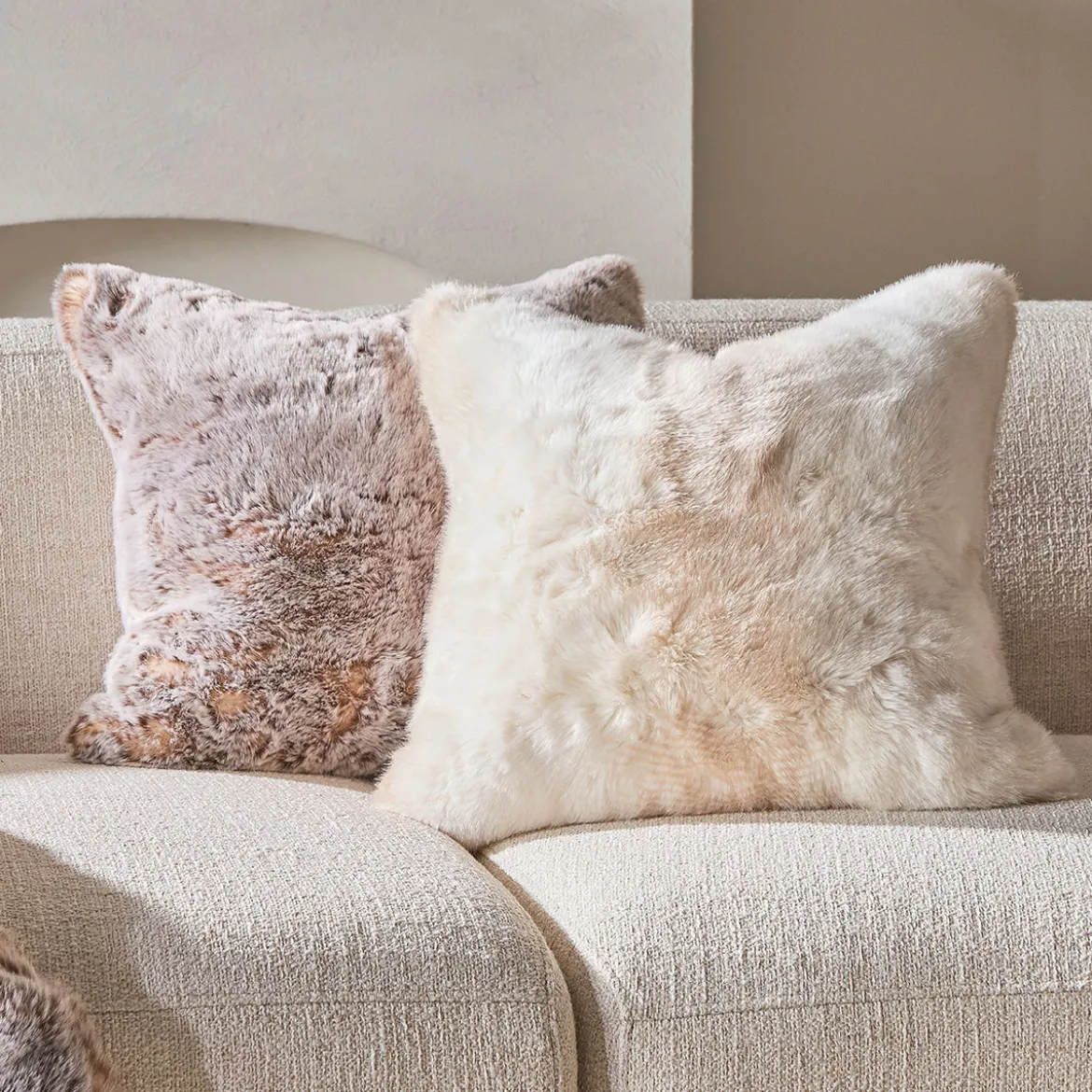 Pelage Faux Fur Square Cushion