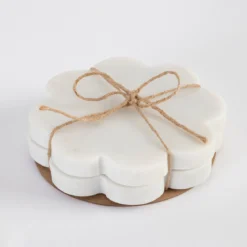 Petal Marble Coaster Set of 2