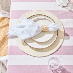 Piper Stripe Ruffle Table Cloth