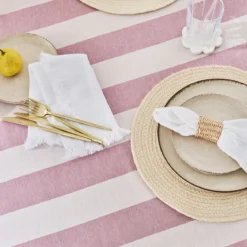 Piper Stripe Ruffle Table Cloth