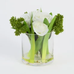 Pippa Artificial Ranunculus Bouquet in Vase