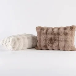 Prague Faux Fur Oblong Cushion