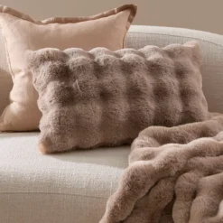Prague Faux Fur Oblong Cushion