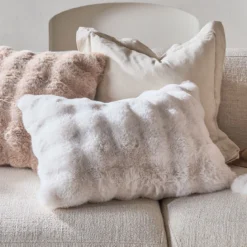 Prague Faux Fur Oblong Cushion
