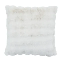 Prague Faux Fur Square Cushion