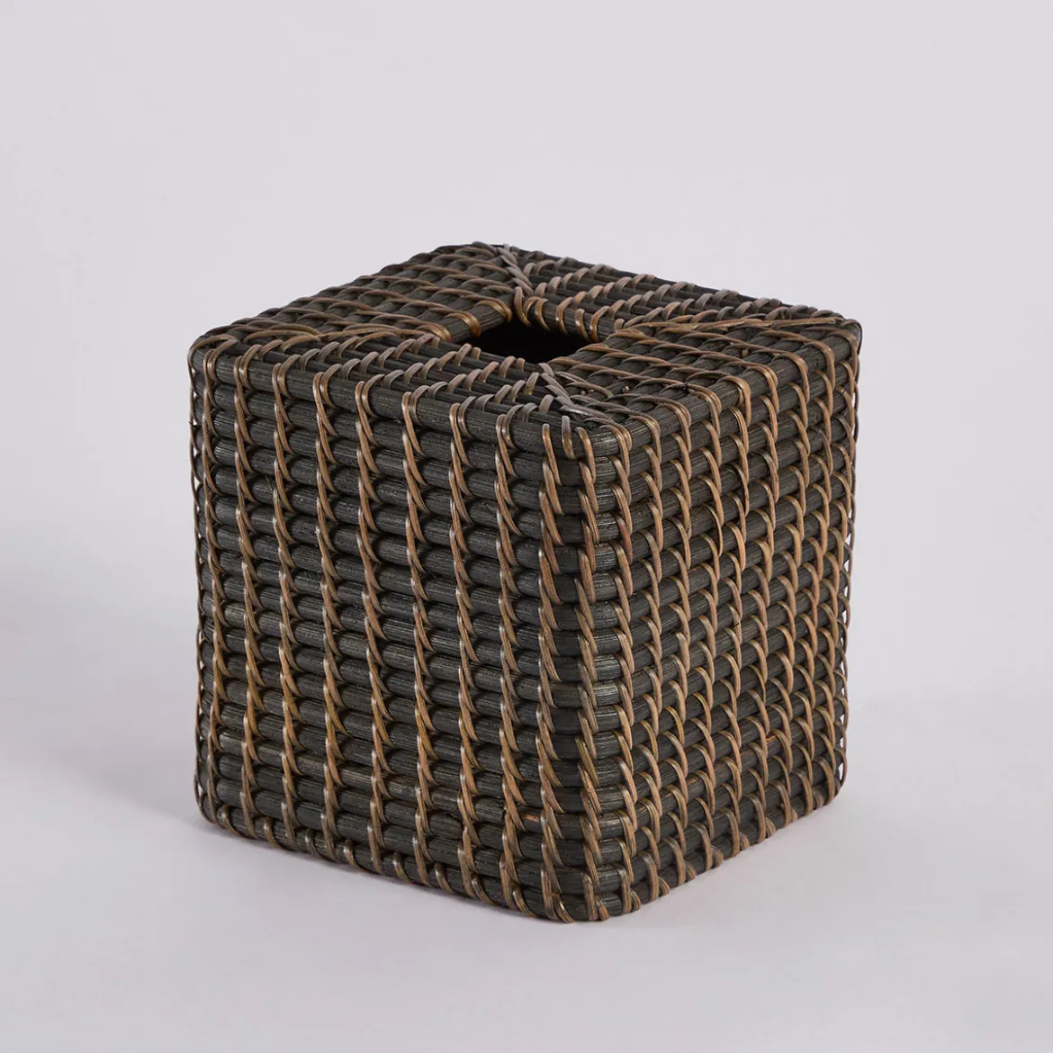Rattan Black Wash Tissue Box Cover Range