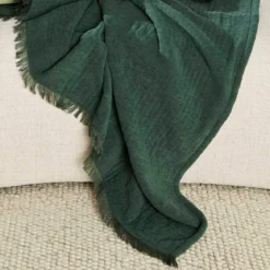 Raya Chenille Gauze Reversible Throw