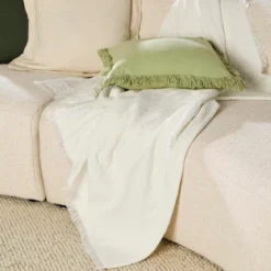 Raya Chenille Gauze Reversible Throw