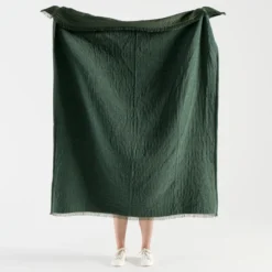 Raya Chenille Gauze Reversible Throw