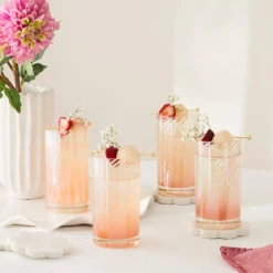 Raya Lustre Highball Glass Set of 4