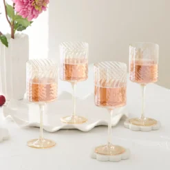 Raya Lustre Wine Glass Set of 4