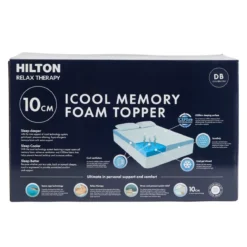 Relax Therapy 10cm Memory Foam Mattress Topper