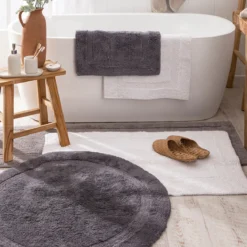 Resort Reversible Bath Mat Round
