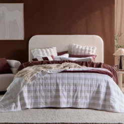 Reversible Cotton Flannelette Coverlet Set