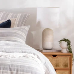 River White/Natural 54cm Table Lamp