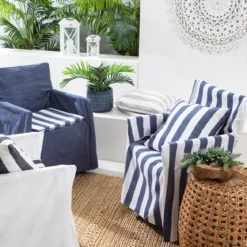Riviera Wide Stripe Chair Pad