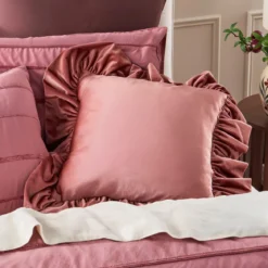 Sabrina Velvet Ruffle Cushion